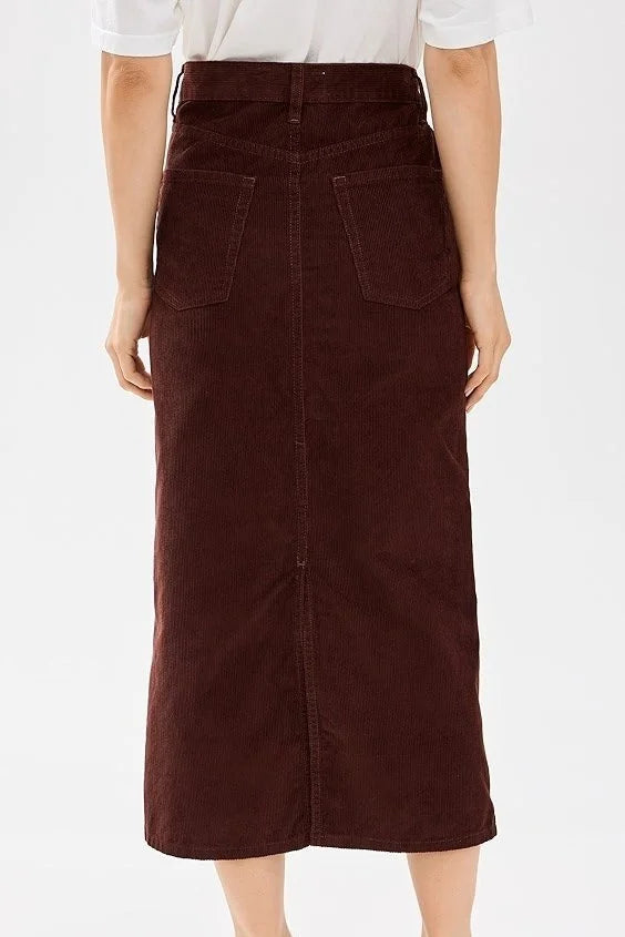 The Column Skirt - Cinnabar