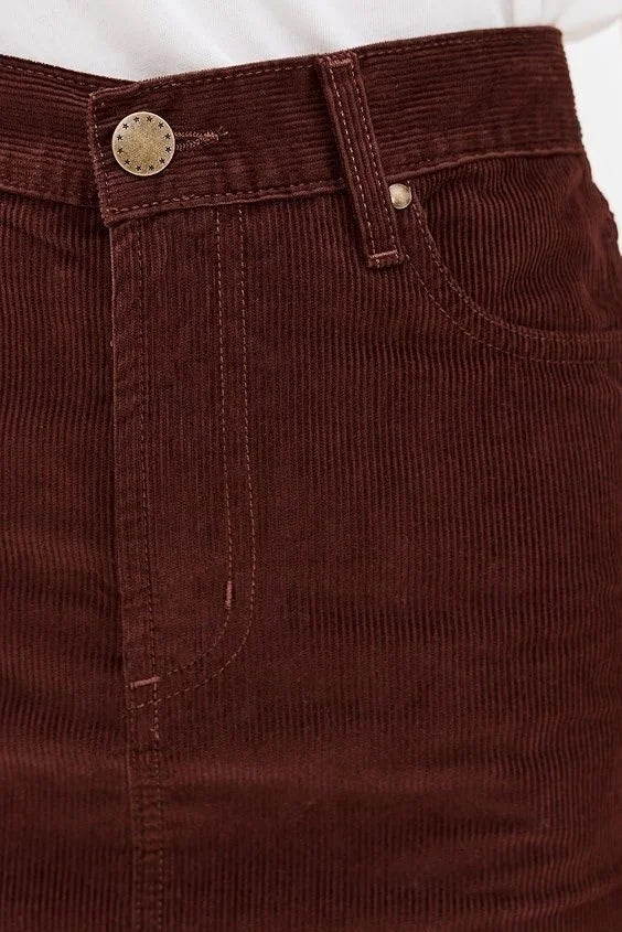 The Column Skirt - Cinnabar