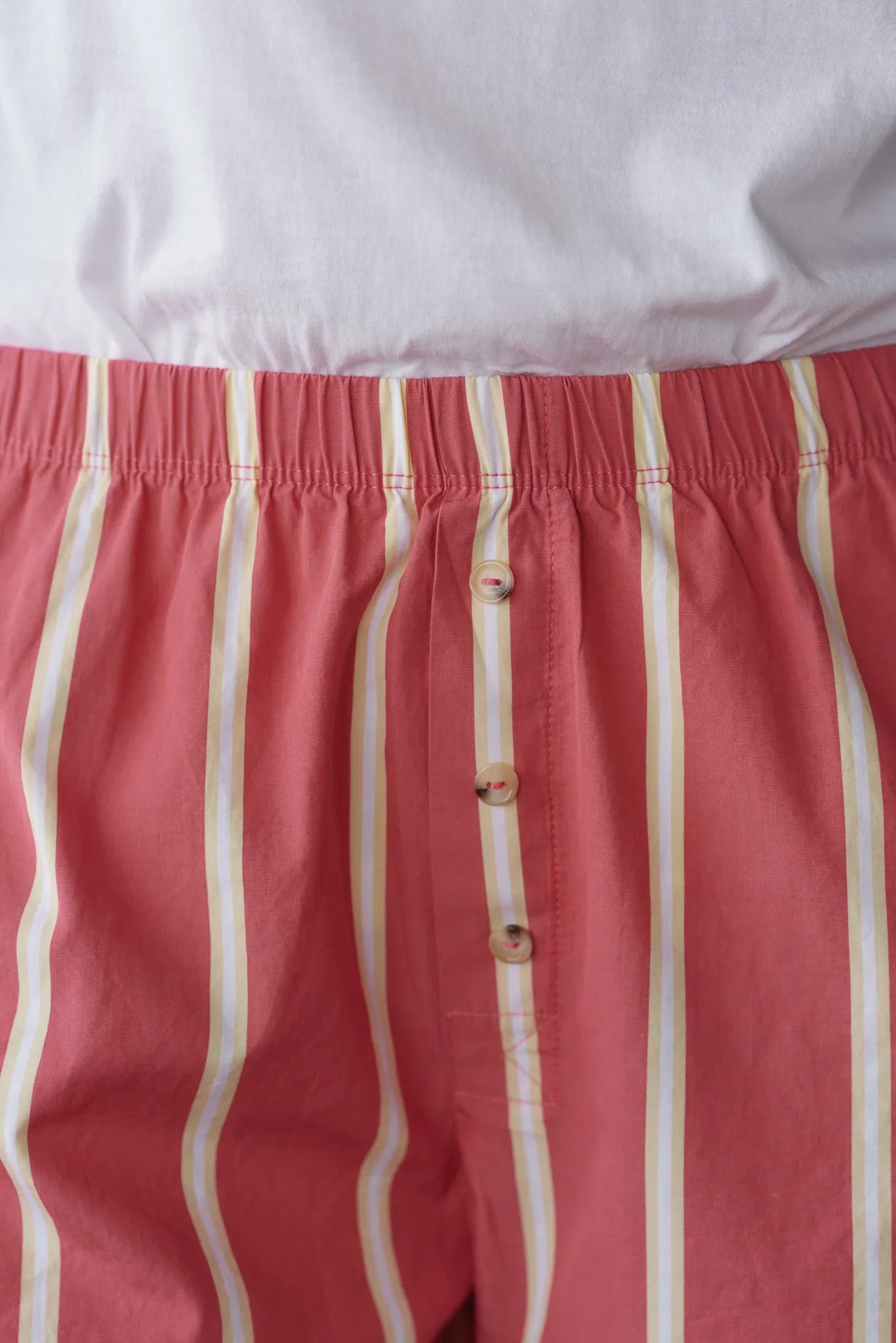 The Pop Stripe Boxer - Raspberry