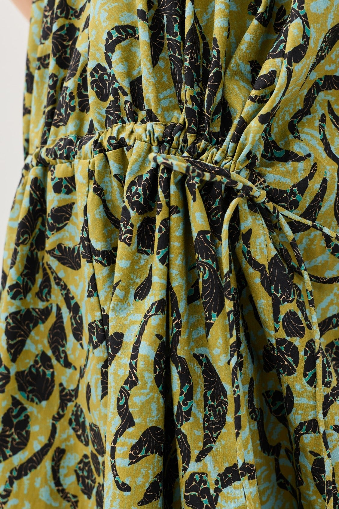 Vidri Cami Cotton Dress - Chartreuse