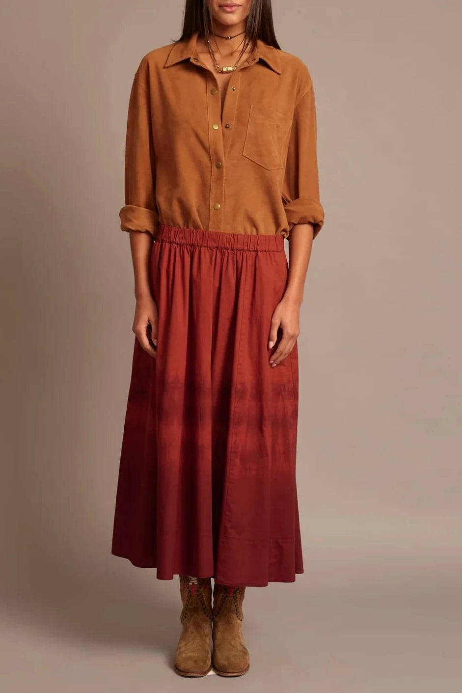 Gwynn Skirt - Copper Brown